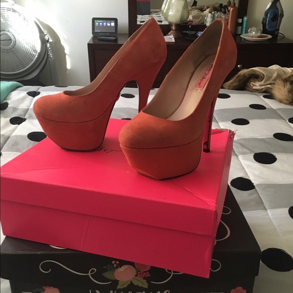 Betsey Johnson suede shoes
