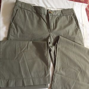 Gap stretch slacks, khaki green, size 10L