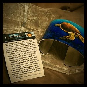 Stephanie Kiker sea turtle cuff bracelet