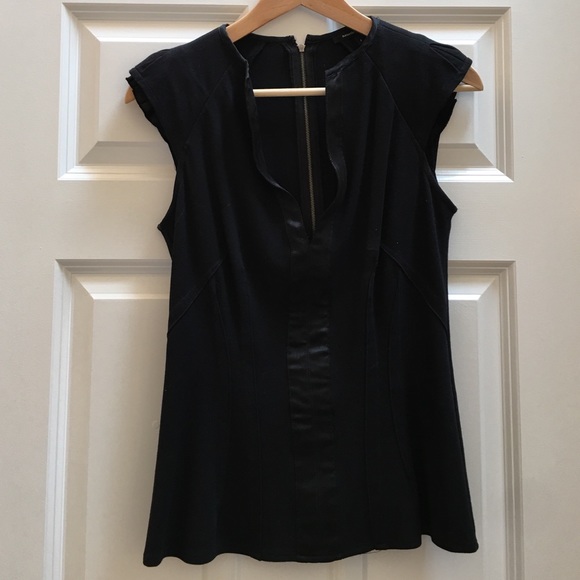 Nanette Lepore black wool shell
