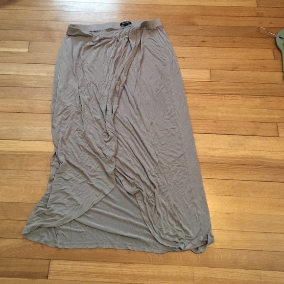 Tan maxi skirt