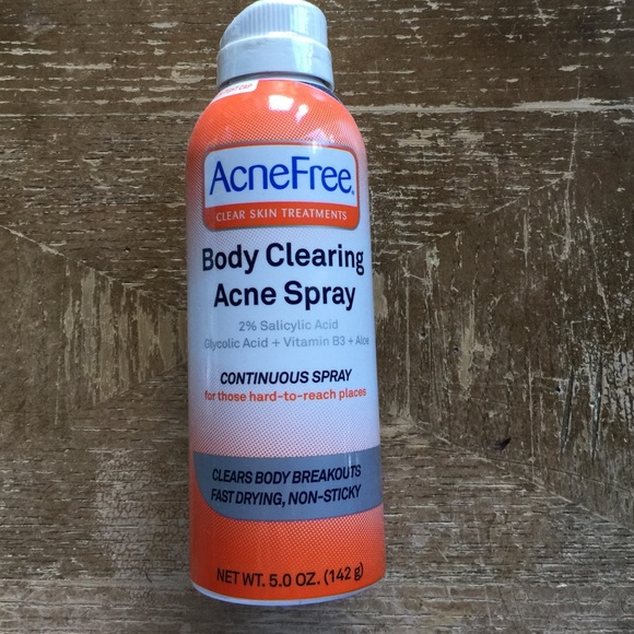 acnefree body clearing acne spray 5 oz