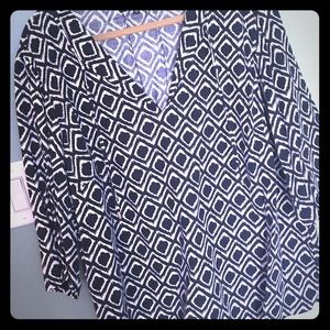 Navy Patterned Tunic