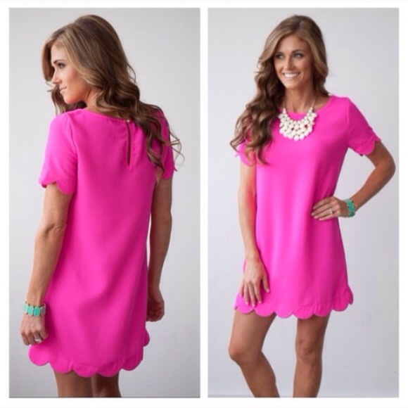 ❗️LAST-S❗️ Fall Perfect Scalloped Mini Dress - Picture 2 of 3