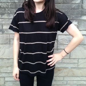 F21 Horizontally-Striped Tee