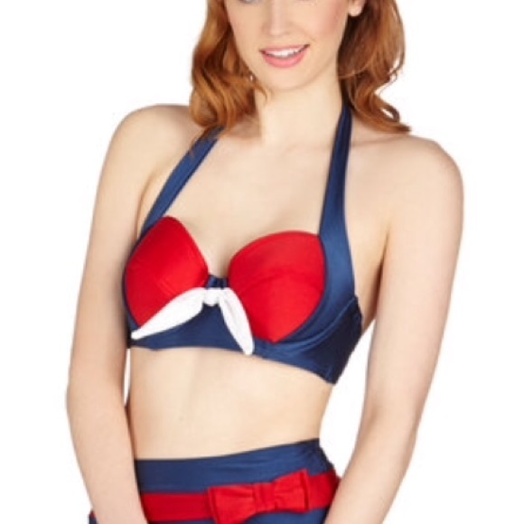 Sailorette by the Sea swim top