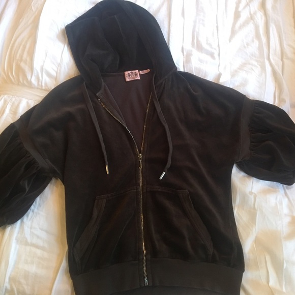 Brown puffy sleeve Juicy Couture Track Jacket
