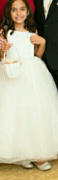 Ivory flower girl dress