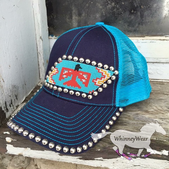 Beaded Safari Girl Trucker Baseball Cap
