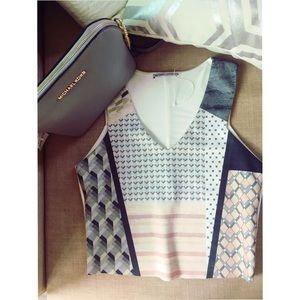 Zara Pattern Crop Top