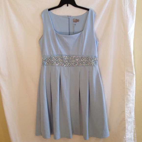 ASOS midi scuba a-line dress embellished waist