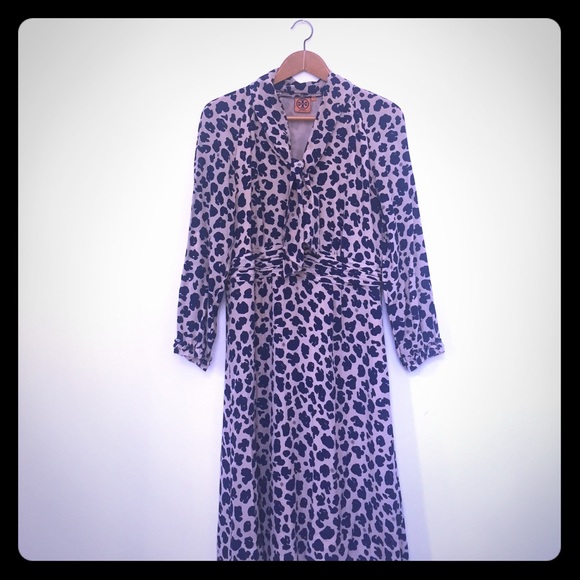 Tory Burch leopard print silk dress