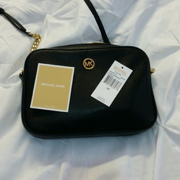New Michael Kors Fulton crossbody black - Picture 1 of 3