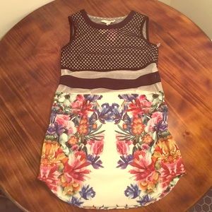 Cameo floral mesh Dress