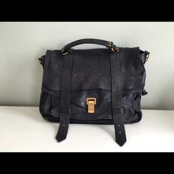 Proenza Schouler PS1 Large in Midnight Blue