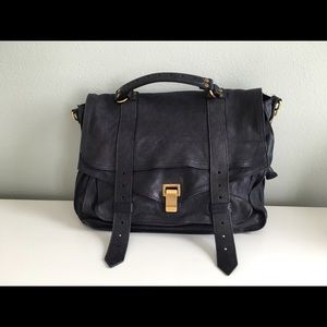 Proenza Schouler PS1 Large in Midnight Blue