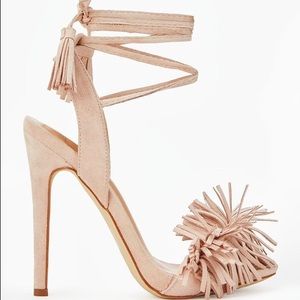 Tayrey Nude Just Fab Sandal Heels