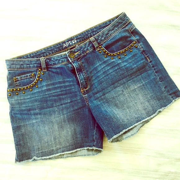 Apt. 9 Pants - Apt 9 Studded Jean Shorts