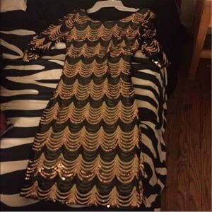 Windsor black and Gold dress