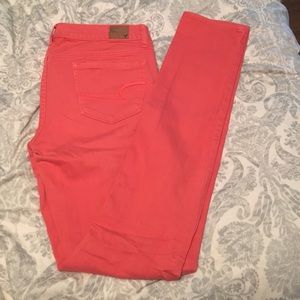 Coral Skinny Jeans