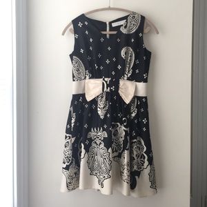 Paisley print dress