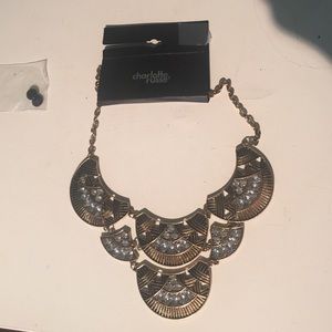 NWT Gold Statement Necklace