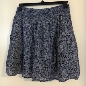 Blue floral skirt