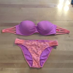 Victoria's Secret Bikini, Large Bottom, 36D Top
