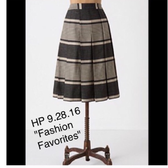 Anthropologie Dresses & Skirts - Anthro Moulinette Soeurs Pleated A Line Skirt