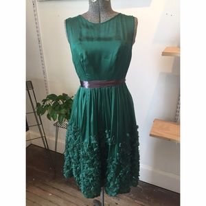 Anthropologie | Green Mid-length Party Dress