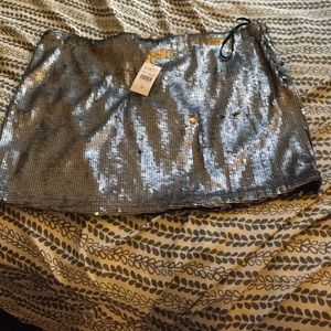 Sequin mini skirt