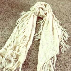 off white shawl/scarf