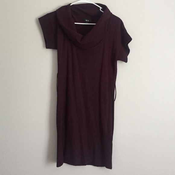 Burgundy cowl neck sweater dress - Picture 1 of 1