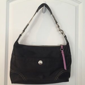 Coach hobo black nylon