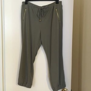 Green Drapey Pants