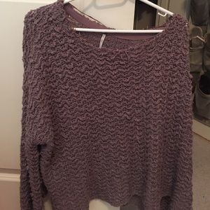 Light purple knit free people sweater