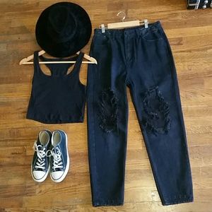 UNIF X UO Black 'Twerk' Jeans Size 28