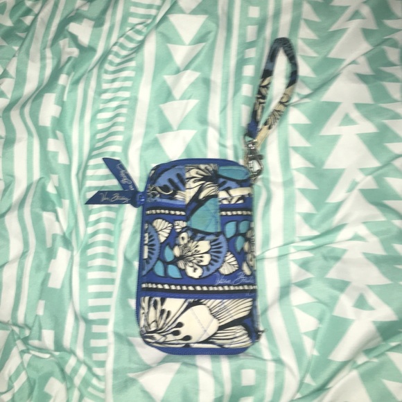 Blue Vera Bradley Wristlet