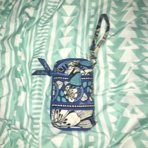 Blue Vera Bradley Wristlet