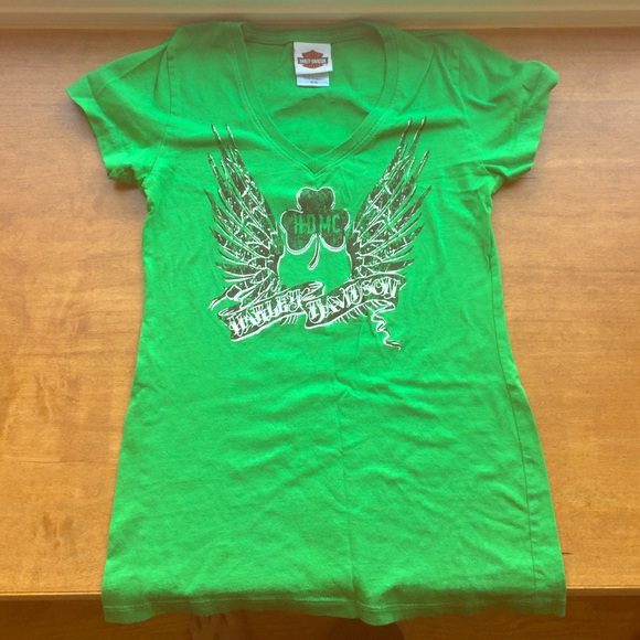 Green Harley tee