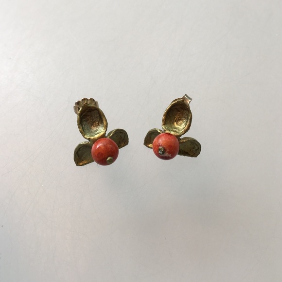 Floral studs from Anthropologie