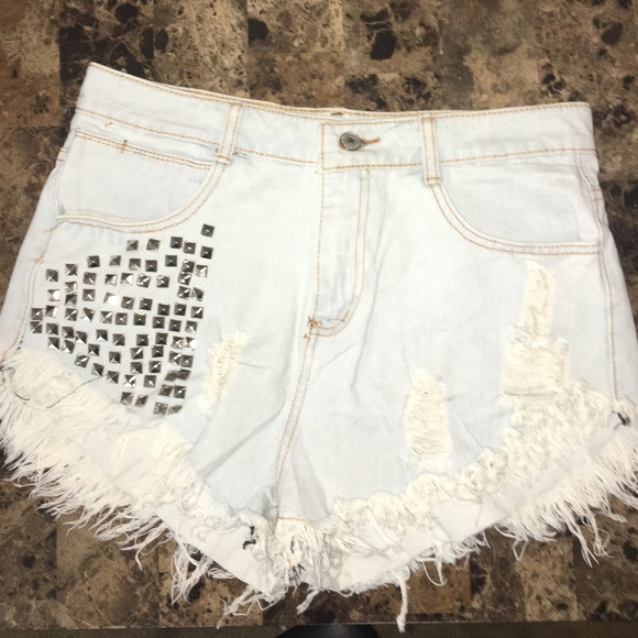 Pants - Light blue shorts