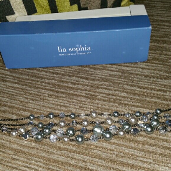 Gorgeous Lia Sophia multi strand necklace