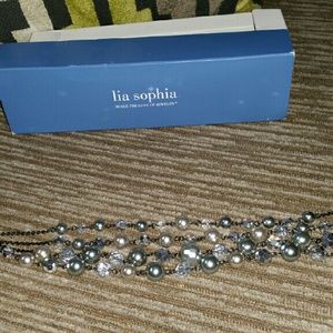 Gorgeous Lia Sophia multi strand necklace