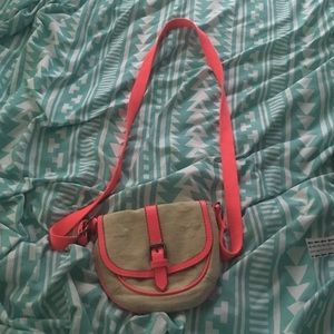 Pink American Eagle Cross body purse
