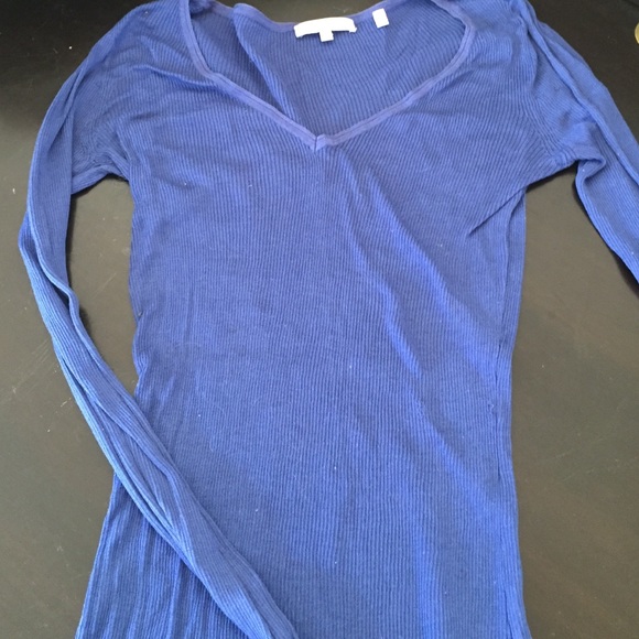 Vince sheer cotton jersey top
