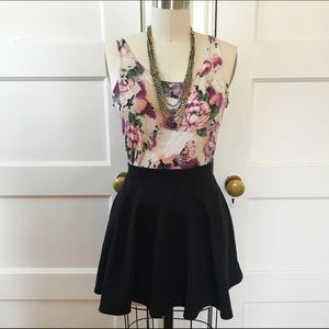 ❌SOLD❌ Black Knit Skater Skirt