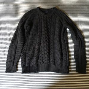 NWOT Gap charcoal cable knit sweater
