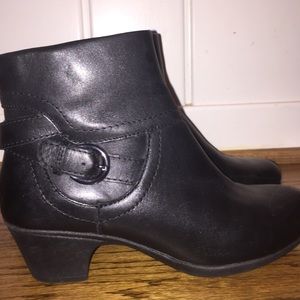 black ankle boots