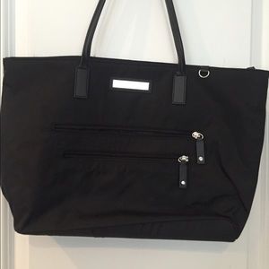 CK black nylon tote